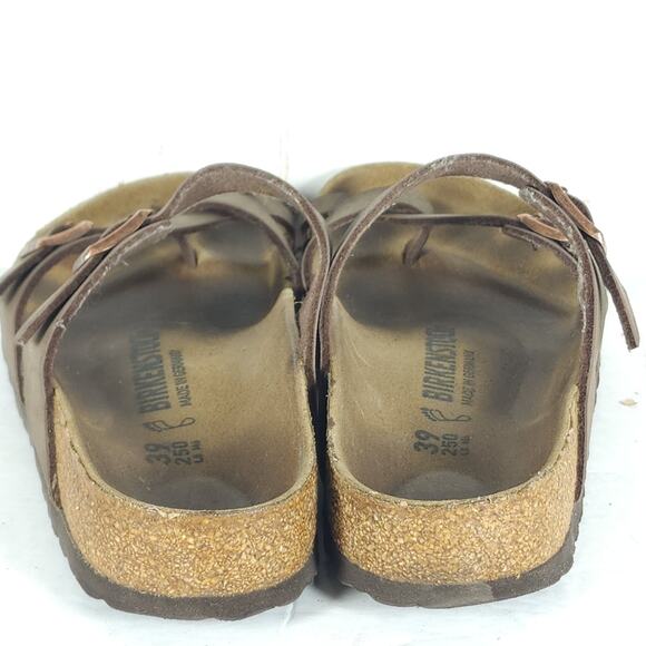 Birkenstock Women's Mayari US8 EU39 Birkibuc Mocha Brown Strappy Slide sandals - Picture 11 of 16